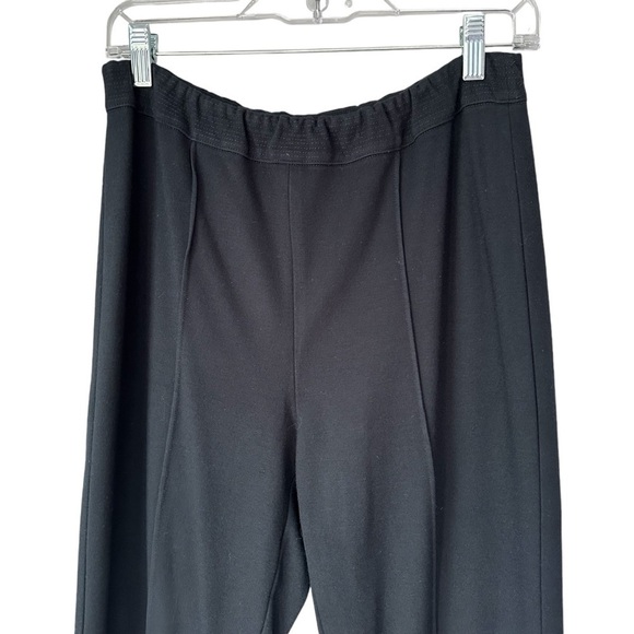 Soft Surroundings Black Ponte Knit Elastic Waist Pants, Style 22970, size Medium - Picture 2 of 7